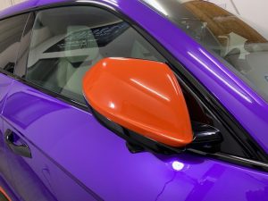 ランボルギーニウルスデザインラッピングドアミラーオレンジ