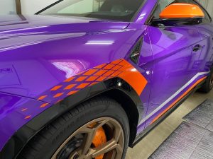 ランボルギーニウルスデザインラッピングフロントフェンダー