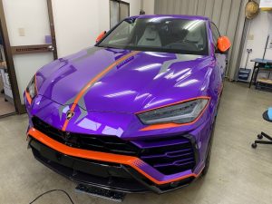 ランボルギーニウルスデザインラッピング完成前から