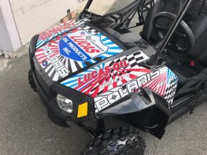 ポラリスRZR170EFIデカール製作完成フード部
