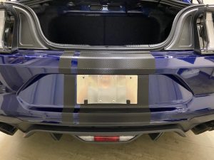 フォードマスタングストライプラッピングリアバンパー完成