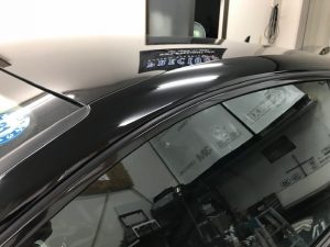 アウディＡ５メッキモールラッピング完成左側上