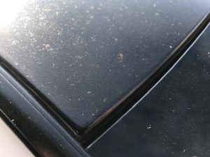 V３７スカイラインルーフラッピングフルムひどい劣化ルーフ淵のほう
