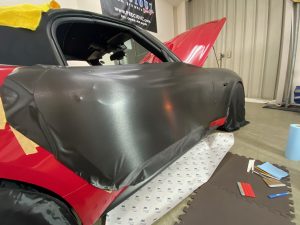 アバルト１２４スパイダーフルラッピング