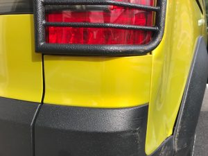 ミツビシデリカD５事故リペアラッピングテールライト下部