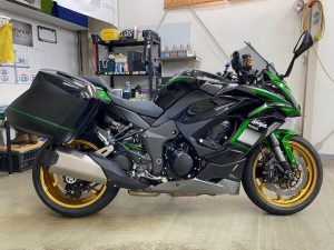 カワサキニンジャ1000sxフルラッピング施工前横