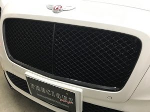 ベントレーコンチネンタルGTメッキグリルラッピング作業完成