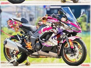 カワサキニンジャ1000sxフルラッピング完成デザイン図