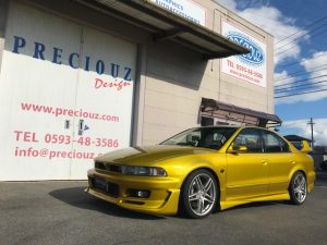 ミツビシ ギャランVR-4 バイナルグラフィック施工前 前