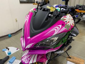 カワサキニンジャ1000sxフルラッピングフロントカウル前