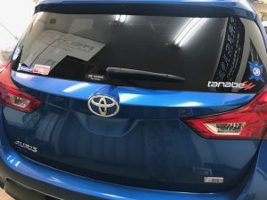 トヨタオーリスリアガーニッシュ施工前