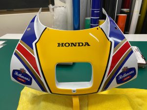 NSR50持ち込みデカール施工