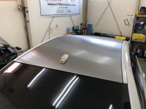 bmw5シリーズルーフラッピング後