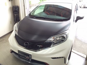ボンネットラッピング普通車サイズ見本日産ノート