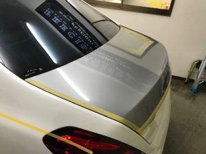 マイバッハV12ツートンラッピングサイドライン出しリア