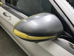 マイバッハV12ツートンラッピングミラー貼り