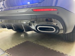 メルセデスベンツＧＬＢモールラッピングリアバンパー下施工完成