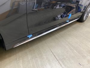 メルセデスベンツ Sクラス メッキモールラッピング