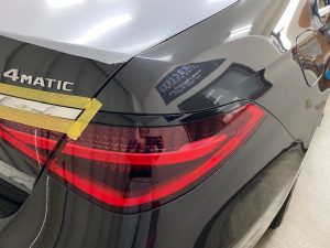 メルセデスベンツ Sクラス メッキモールラッピング