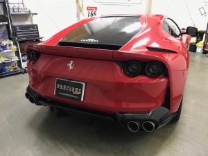 フェラーリ812スーパーファストカーボンラッピング完成全体