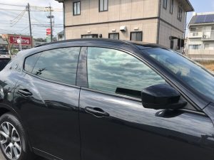 マセラティレバンテメッキモールブラックアウト完成