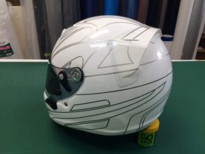 アライSK-6ヘルメットラッピング下書き