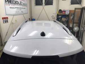 ミニクロスオーバールーフラッピング下処理作業完了