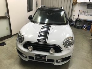 ミニクロスオーバールーフラッピング完成前から
