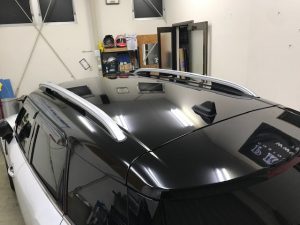 ミニクロスオーバールーフラッピング完成リアから