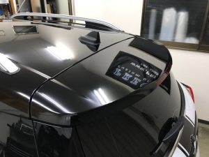 ミニクロスオーバールーフラッピング完成ルーフスポイラー