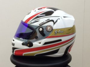 アライSK-6ヘルメットラッピング完成左