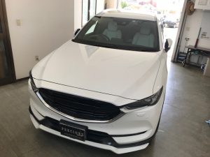 mazdacx-8 マツダcx−８ルーフラッピング施工前