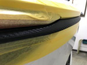 mazdacx-8マツダcx−８リアゲートメッキモールラッピング角の処理