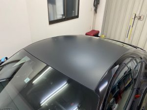 ポルシェGT3ツーリングルーフラッピング完成