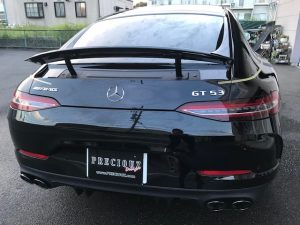 メルセデスAMGGT53ツートンラッピング施工前後
