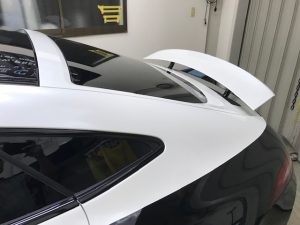 メルセデスAMGGT53ツートンラッピング施工完成リアウィング