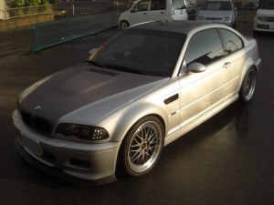 ＢＭＷＥ４６Ｍ３ブラッシュドメタリックツートンラッピング