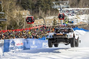 Scott Douglas races at Red Bull Frozen Rush at Sunday River in Newry, Maine, USA on 09 January 2015.